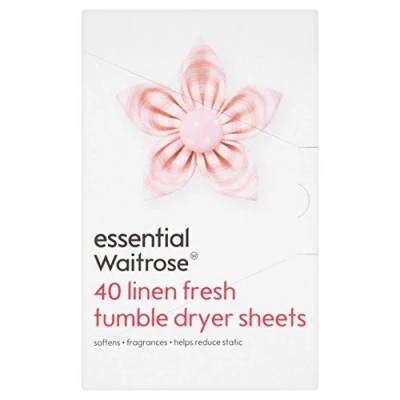 Image of WAITROSE Essential Fresh Tumble Dryer Sheets 40 per pack
