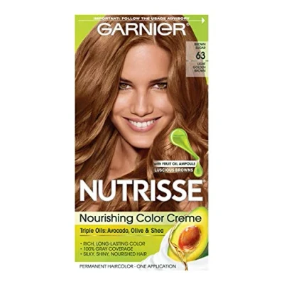 Image of Garnier Nutrisse Nourishing Color Creme [63] Light Golden Brown 1 ea