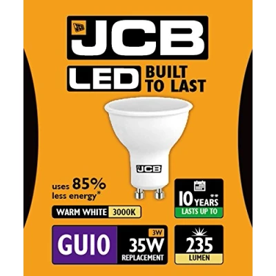 Image of JCB 3W LED WW GU10 S10961