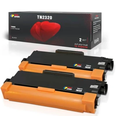 Image of Toner EXPERTE TN2320 TN2310 Cartridge Replacement for Brother TN 2320 2310 Compatible with HL L2340DW L2360DN L2365DW L2500D DCP L2520DW L2540DN MFC L2700DW 2 Black