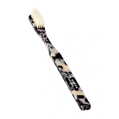 Image of Acca Kappa Historical Black &amp; White Toothbrush Soft Pure Bristle