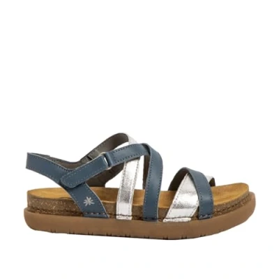 Image of ART Women&#039;s 1714 Rhodes Sandal, Nappa Denim Silver, 9 UK