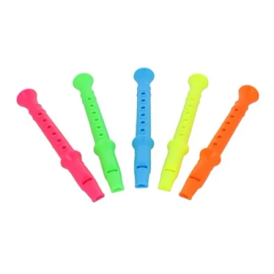 Image of HENBRANDT Children&#039;s Plastic Recorder / Penny Whistle Assorted Colours (Pack of 10)