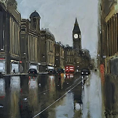 Image of Jon Barker &quot;Whitehall London&quot; Canvas Print, Multi Colur, 40 x cm