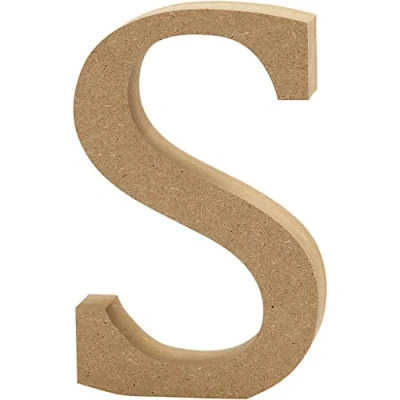 Image of Letter, H: 8 cm, thickness 1,5 MDF, S, 1pc