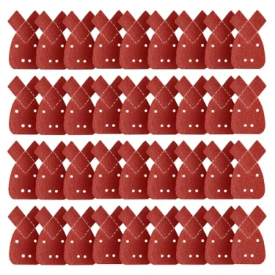 Image of SULOLI Black and Decker Mouse Sander Pads,40PCS Sanding Pads Sand Paper for &amp; Sheets 40 60 80 120 Grit