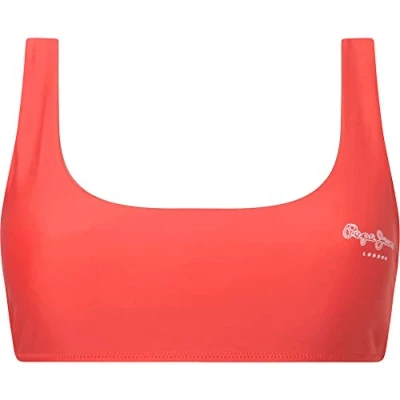 Image of Pepe Jeans Women&#039;s Oriane Bikini Top, Red (Studio Red), M