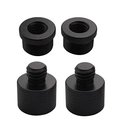 Image of Yheonver 4 Pcs Mic Thread Adapter 5/8 Female to 3/8 Male and Screw for Stand Mount