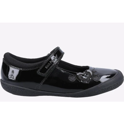 Image of Hush Puppies Baby Girls Rosanna Patent Infant School Uniform Shoe, Black, 8.5 UK Child