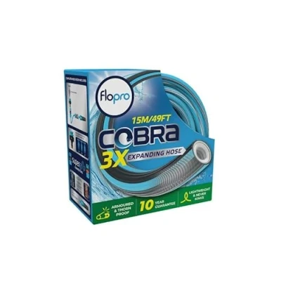 Image of Flopro Cobra Expandable Lightweight Garden Hose Set 15m