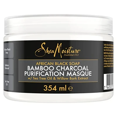 Image of SheaMoisture African Black Soap Bamboo Charcoal Purification Masque 354 ml