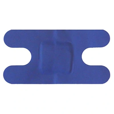 Image of Steroplast 100 X STEROCHEF STERILE CATERING KITCHEN BLUE DETECTABLE WASHPROOF FIRST AID PLASTERS KNUCKLE 7.5CM 4CM