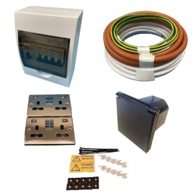 Image of TEW 240V Double Pole Mains Electric Hook Up Installation Kit Campervan Motorhome Conversion 86
