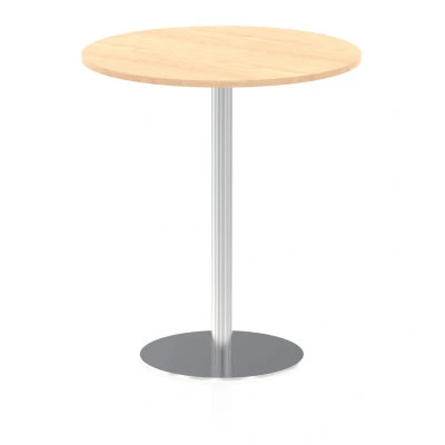 Image of Italia 1000mm Poseur Round Table Maple Top 1145mm High Leg