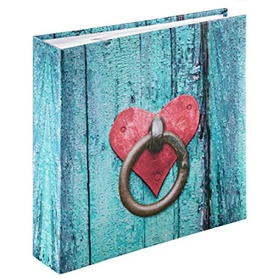 Image of Hama &quot;Rustico&quot; Photo Album, 100 white pages (50 sheets), Slip in Album for 200 photos 10 x 15 cm format, Door Knocker