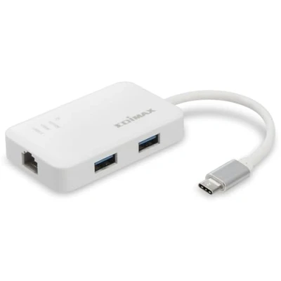Image of Edimax EU 4308 USB C to 3 Port 3.0 Gigabit Ethernet Hub