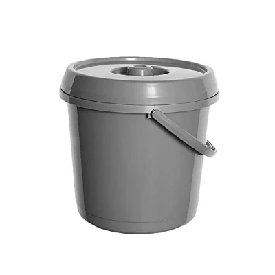 Image of ACCURATE 14 Litre Nappy Bucket with Lid (SILVER)