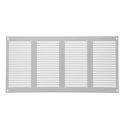 Image of 16&quot; x 8&quot; Inch / 400 200 mm White Air Vent Cover Quality Steel Return Grilles for Ceiling and Sidewall HVAC with Insect Protection Screen (15.74&#039;&#039;x7.87&#039;&#039; Inch, White)