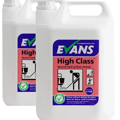Image of 2x Evans High Class Perfumed Neutral Hard Surface Cleaner 5LTR Bottle