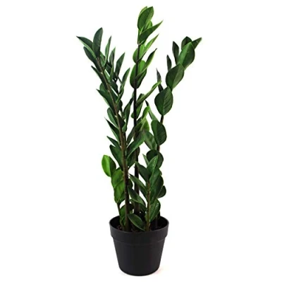 Image of Leaf Design UK Realistic Large Artificial Foliage Plant with Pot, Zanzibar Gem, 75cm