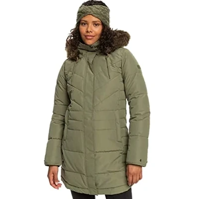 Image of Roxy Ellie Longline Hooded Jacket for Women