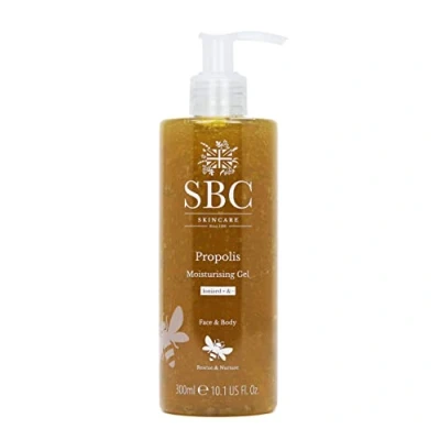 Image of SBC Skincare Propolis Moisturising Gel 300ml Lightweight Moisturiser For Face And Body Nurturing Irritated Or Sensitive Skin