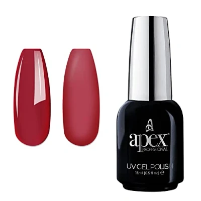Image of Apex® Professional Gel Nail Polish Romance Collection, UV CFL/LED Soak Off Polish, (Rose Renegade, SC 14), 15ml