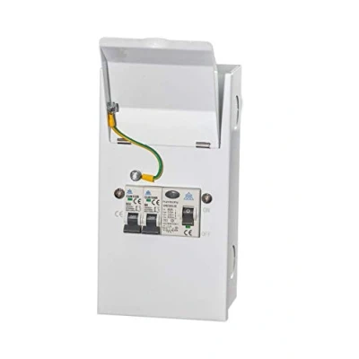 Image of Metal Garage Mini Consumer Unit c/w 63a RCD and 2 MCBs (6a+16a)
