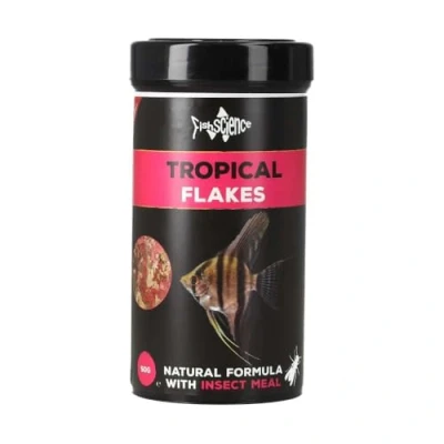 Image of FishScience Tropical Flakes 50g (250ml) Sustainable Fish Food Aquarium