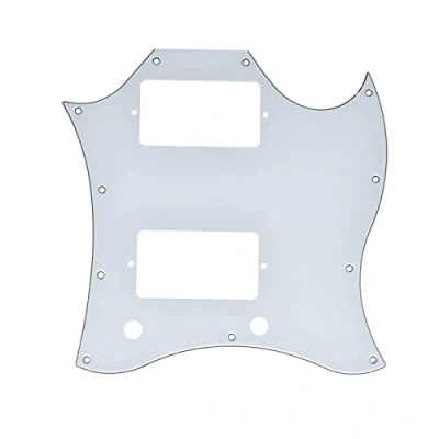 Image of Dopro American Standard SG Guitar Full Face Pickguard for USA Special White 3 Ply