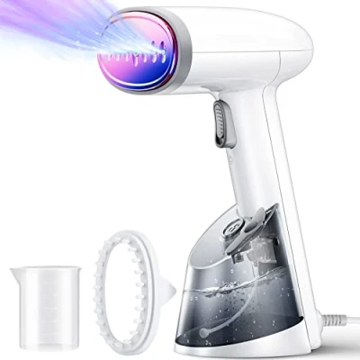 Image of Clothes Steamer Handheld,FMK Portable Garment Iron for with 300 ml Tank, Vertical and Horizontal Steaming, Fast Heat up, Wrinkle Removal 1400W