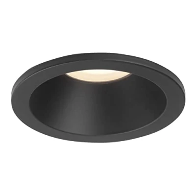Image of Astro Bathroom Downlight/Recessed Spot Light, Aluminium, 50 W, Matt Black