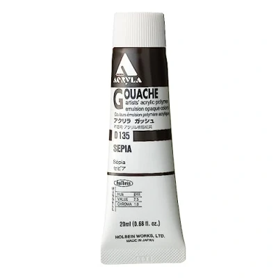 Image of Holbein Acryla Gouache Sepia (A) 20ml by
