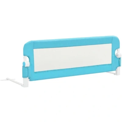 Image of vidaXL Toddler Safety Bed Rail Blue 120x42 cm Polyester