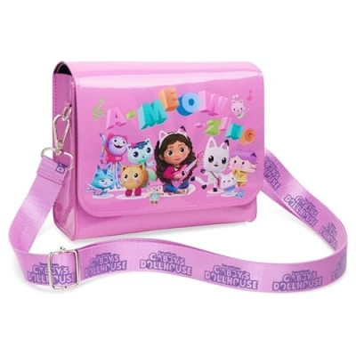 Image of Gabby&#039;s Dollhouse Girls Handbag, Cute Shoulder Bag Adjustable Strap Gifts