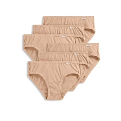 Image of Jockey Women&#039;s Underwear Elance Bikini 6 Pack, Light, 5