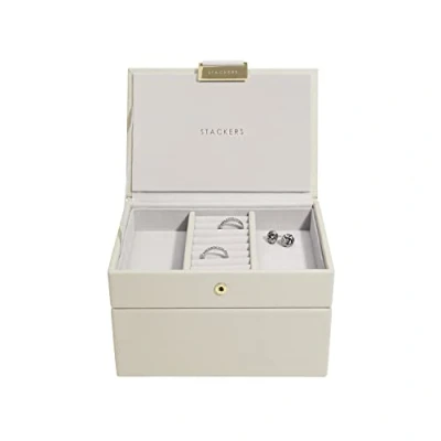 Image of Stackers Oatmeal Mini Jewellery Box Set of 2