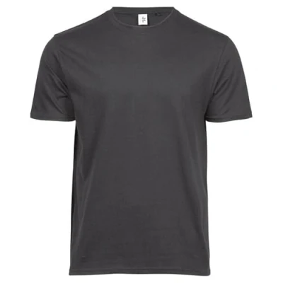 Image of Tee Jays Mens Short Sleeve T Shirt, Dark Grey, Large. TJ1100
