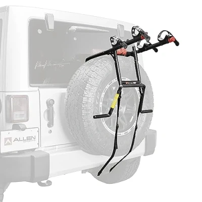 Image of Allen Sports S302 Premier 2 Bike Spare Tire Mounted Carrier, Multi coloured,