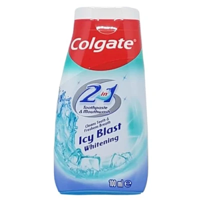 Image of Colgate 2 in 1 icy blast whitening toothpaste 100ml
