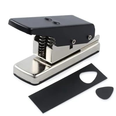 Image of CAMWAY Guitar Pick Maker Punch Plectrum Cutter Heavy Duty DIY Hole Plastic Card Machine Unique Picks, Works Great on ABS, PVC, Old Credit Cards, Cards