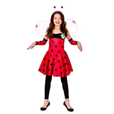 Image of Wicked Costumes Girls Lovely Ladybug Fancy Dress Costume Small (3 4 years)