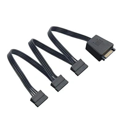 Image of SilverStone Technology Super flexible one to three SATA power connectors with capacitors CP06 L USA