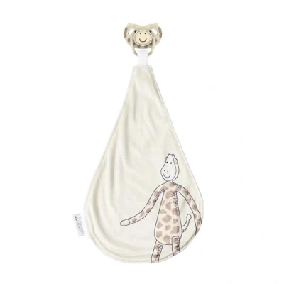 Image of Matchstick Monkey All in One Soother, Teether and Comforter Orthodontic Teat &amp; Antimicrobial Protection, Suitable from Newborn, Gigi Giraffe