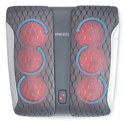 Image of HoMedics Gentle Touch Gel Shiatsu Foot Massager with Heat, Relaxing Soothing Massage Heel to Toe, Triple Heads, Adjustable Pressure