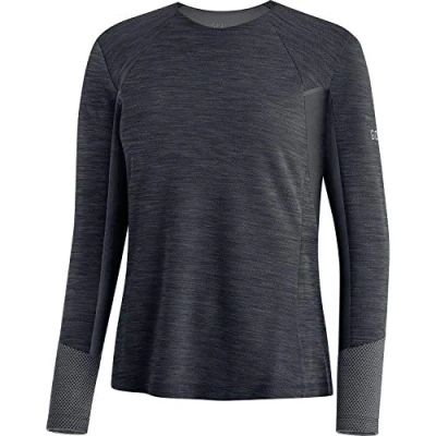 Image of GORE WEAR Women&#039;s Long Sleeved Running Shirt Vivid, Black, 34