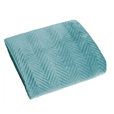 Image of Eurofirany Exclusive Glamour Quilted Bedspread Throw (Sofia Mint, 200 x 220 cm) Fabric