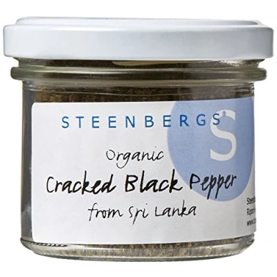 Image of Steenbergs Organic Cracked Black Pepper Standard 47g