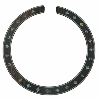Image of Dopro High Qaulity 110 * 12 0.8mm Acoustic Guitar Soundhole Rosewood Rosette with Abalone Shell Design