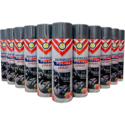 Image of CVS Dashboard Shine Silicone Spray: Cleans, Shines &amp; Protects Car Interior Trim Restores Luster Cleaner Removes Dirt, Dust Residue Scented 500ML (STRAWBERRY, Pack of 24)